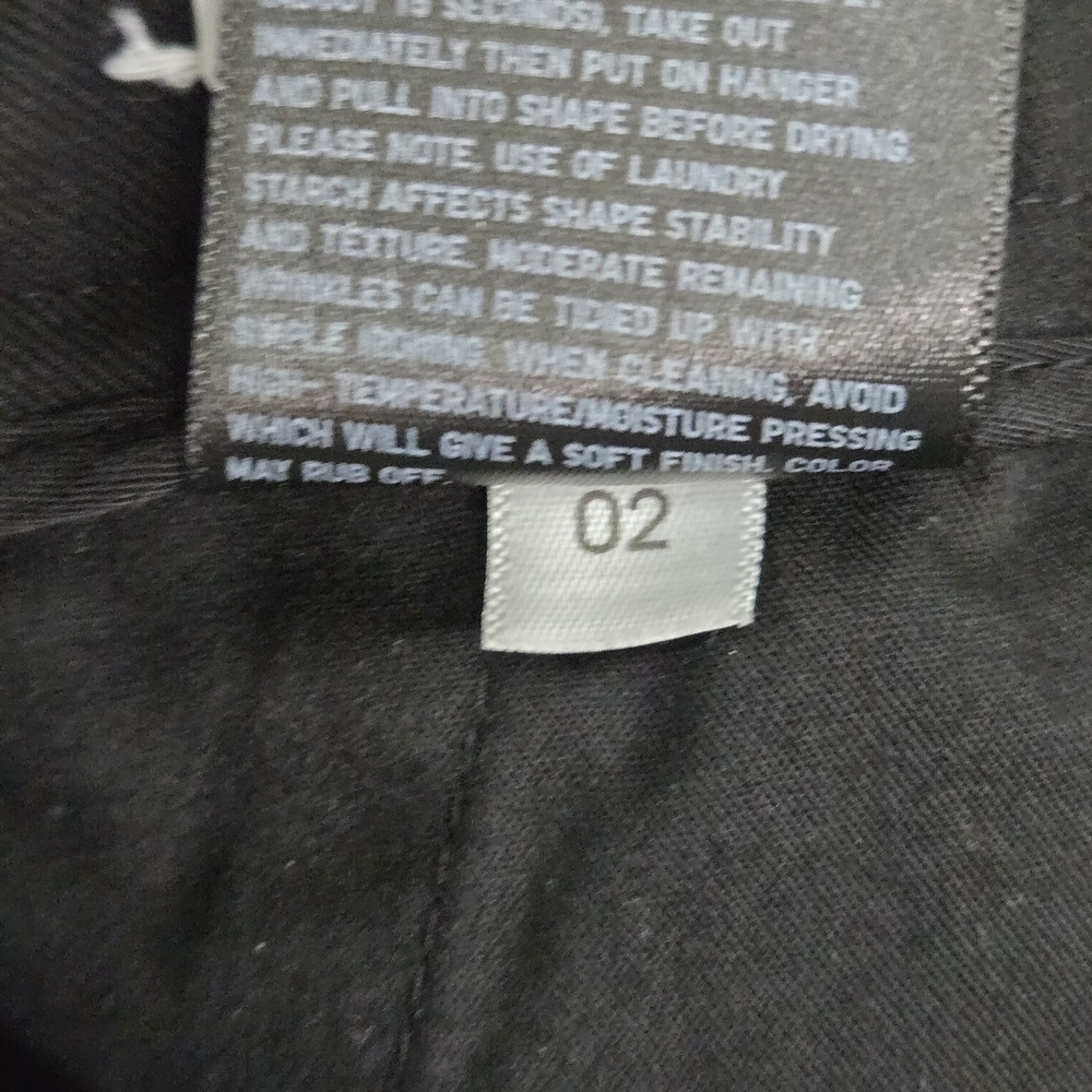 Uniqlo Men Pants M Black Dress Pleated Wide Leg 28" Inseam - Picture 4 of 11